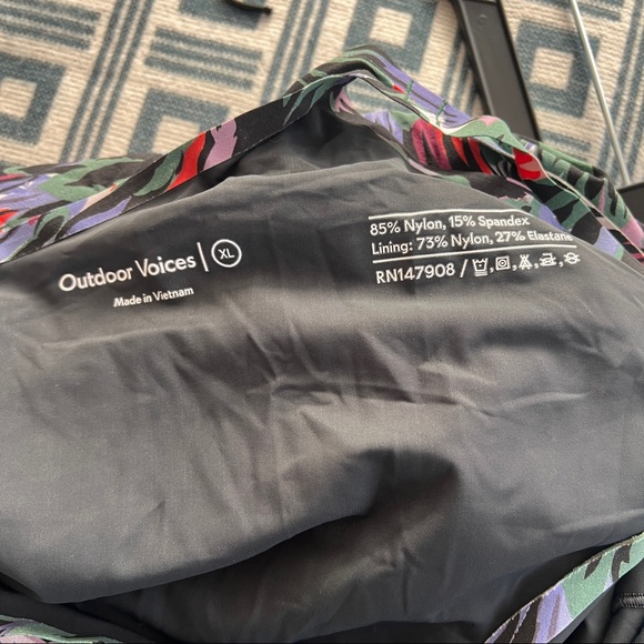 Outdoor Voices Exercise Dress Watercolor Print XL - Picture 3 of 4